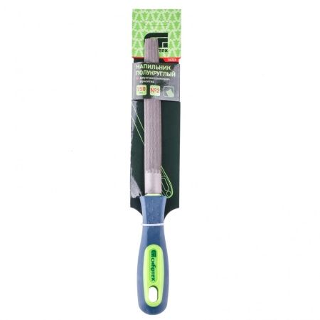 Напильник, 150 мм, полукруглый, двухкомпонентная рукоятка, №2 Сибртех по цене 315 руб. купить в Воронеже.