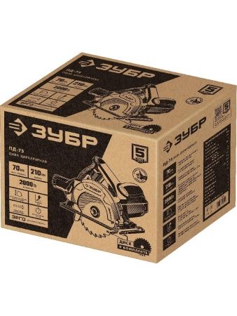 Пила дисковая, 90°-70 мм, диск 210 мм, 2000 Вт, ЗУБР по цене 9 180 руб. купить в Воронеже.