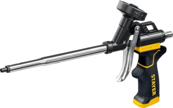 STAYER HERCULES профессиональный пистолет для монтажной пены, с тефлоновым покрытием корпуса и сопла