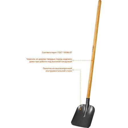 Лопата ″ФАВОРИТ″ совковая, деревянный черенок, ЗУБР Профессионал по цене 1 730 руб. купить в Воронеже.