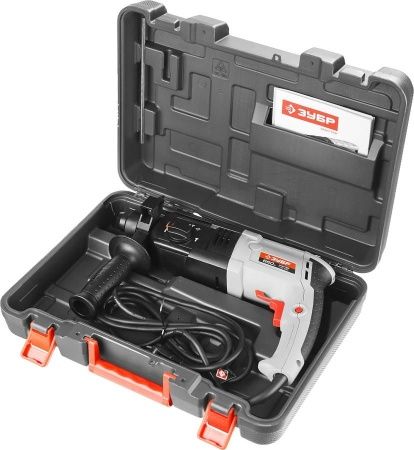Перфоратор SDS-plus, ЗУБР П-22-650, реверс, горизонтальный, 2.3 Дж, 0-870 об/мин, 0-4850 уд/мин, 650 Вт, кейс по цене  купить в Воронеже.