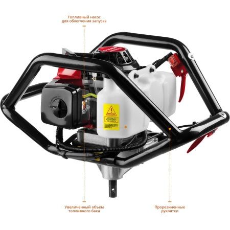 Мотобур (бензобур), без шнека, d=60-300 мм, 71 см3, 2 оператора, ЗУБР по цене 20 990 руб. купить в Воронеже. Мотобур (бензобур), без шнека, d=60-300 мм, 71 см3, 2 оператора, ЗУБР по цене 20 990 руб. купить в Воронеже.