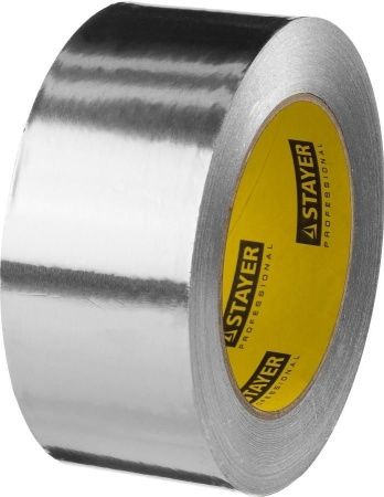 Алюминиевая лента, STAYER Professional 12268-50-50, до 120°С, 50мкм, 50мм х 50м