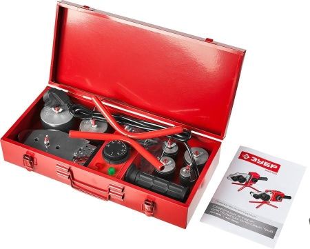 Сварочный аппарат (паяльник) для полипропиленовых труб, ЗУБР Мастер АСТ-800, 800 Вт, 50-300С, насадки 20, 25, 32, 40, 50, 63мм, мет. кейс, 220В по цене 3 310 руб. купить в Воронеже.