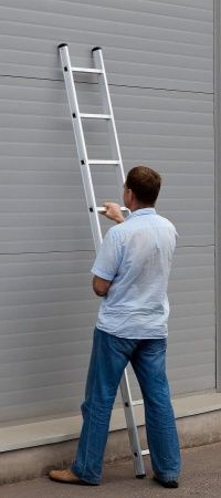 Приставная лестница СИБИН, односекционная, алюминиевая, 9 ступеней, высота 251 см по цене 4 820 руб. купить в Воронеже.
