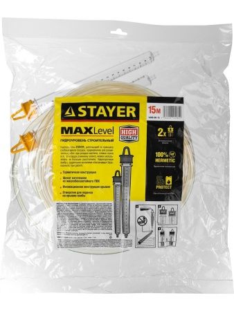 STAYER 15 м, d 6 мм, гидроуровень (3486-06-15) по цене 490 руб. купить в Воронеже.
