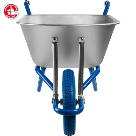 Садово-строительная одноколесная тачка ЗУБР ПТ-100 90 л 180 кг по цене 5 420 руб. купить в Воронеже.