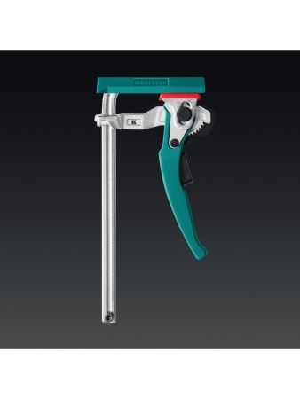 KRAFTOOL KRAFTFLEX, KLT-160, 160/60 мм, универсальная, цельнокованая, рычажная, быстрозажимная, в T-track струбцина (32331-160) по цене 1 810 руб. купить в Воронеже.