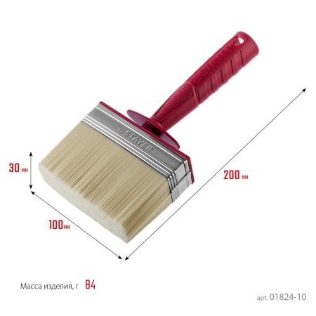 Макловица STAYER ″MASTER″ UNIVERSAL, светлая щетина, пластмассовый корпус, 3х10см по цене 166 руб. купить в Воронеже.