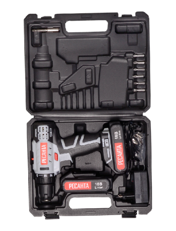 Дрель-шуруповерт аккумуляторная Ресанта ДА-50Л2-18А по цене 5 590 руб. купить в Воронеже.