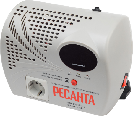 Стабилизатор напряжения серии LUX РЕСАНТА АСН-500Н1/1-Ц по цене 4 090 руб. купить в Воронеже.