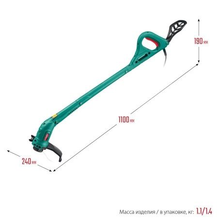 ЗУБР 300 Вт триммер сетевой, ш/с 25 см по цене 2 980 руб. купить в Воронеже.