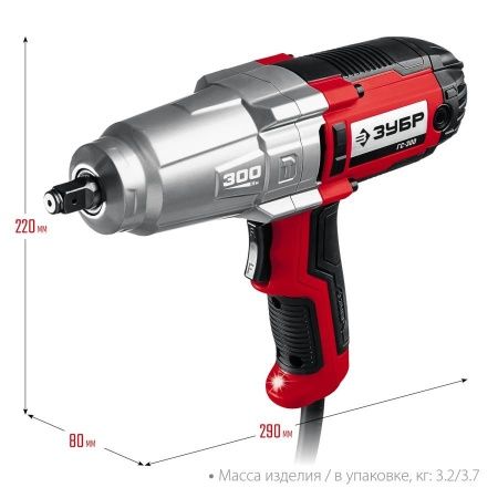 ЗУБР ГС-300 гайковерт ударный сетевой, 300 Нм, 1/2″ по цене 10 150 руб. купить в Воронеже.