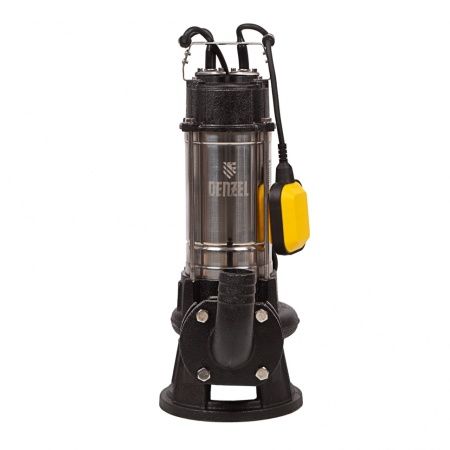 Фекальный насос FP1800-KS, 1800 Вт, напор 17 м, 26000 л/ч, нож-измельчитель Denzel по цене 22 380 руб. купить в Воронеже.