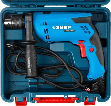 ЗУБР 780 Вт ударная дрель в кейсе, серия Профессионал по цене 5 510 руб. купить в Воронеже.