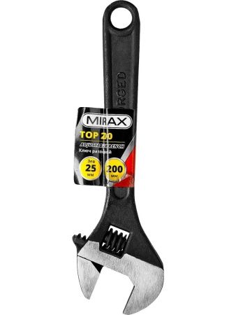 MIRAX TOP, 200/25 мм, разводной ключ (27250-20) по цене 550 руб. купить в Воронеже.