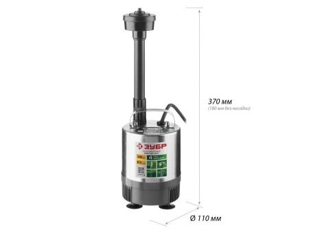 Насос фонтанный, ЗУБР ЗНФЧ-23-1.9-C, нерж сталь, для чистой воды, напор 1,9 м, насадки: колокольчик, гейзер, каскад, 38 Вт, 23 л/мин по цене 3 960 руб. купить в Воронеже.