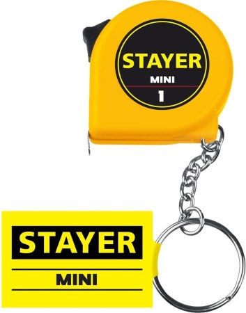 STAYER MINI 1м / 6мм рулетка-брелок по цене 119 руб. купить в Воронеже.
