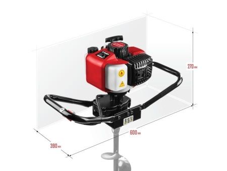 Мотобур (бензобур), d=60-150 мм, 43 см3, 1 оператор, ЗУБР по цене 16 860 руб. купить в Воронеже.