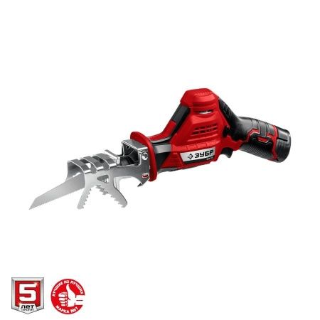 ЗУБР 12В, 1 АКБ (2Ач), в коробке, пила сабельная. СПЛ-125-21 по цене 6 480 руб. купить в Воронеже.