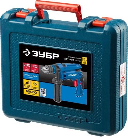 ЗУБР 780 Вт ударная дрель в кейсе, серия Профессионал по цене 5 510 руб. купить в Воронеже.
