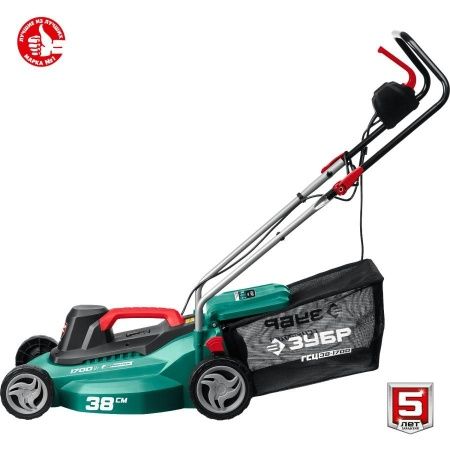 ЗУБР 1700 Вт, ш/с 38 см, сетевая газонокосилка (ГСЦ-38-1700) по цене 12 750 руб. купить в Воронеже.