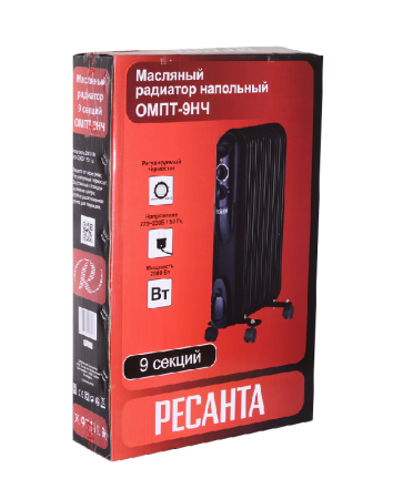 Масляный радиатор РЕСАНТА ОМПТ-9НЧ по цене 4 590 руб. купить в Воронеже.