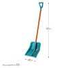 Снеговая лопата GRINDA PROLine FIBER-400 400 мм пластиковая с алюминиевой планкой, особопрочный легкий черенок из фибергласса, V-ручка по цене 1 130 руб. купить в Воронеже.