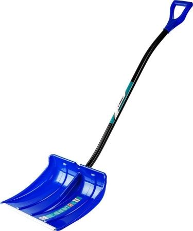 Снеговая лопата СИБИН ЛПА-500 500 мм пластиковая с алюминиевой планкой эргономичный алюминиевый черенок V-ручка по цене 1 110 руб. купить в Воронеже.