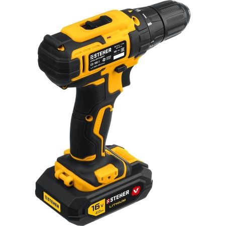 STEHER 16В, 1 АКБ (2Ач), в кейсе, дрель-шуруповерт. CD-160-1 по цене  купить в Воронеже. STEHER 16В, 1 АКБ (2Ач), в кейсе, дрель-шуруповерт. CD-160-1 по цене  купить в Воронеже.