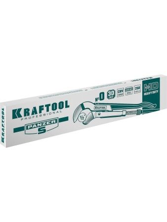 KRAFTOOL PANZER-S, №0, 1/2″, 240 мм, трубный ключ с изогнутыми губками (2733-05) по цене 1 110 руб. купить в Воронеже.