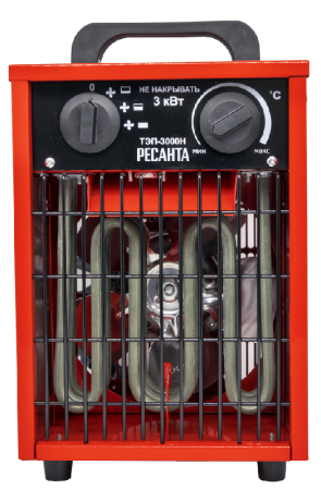 Электрическая тепловая пушка РЕСАНТА ТЭП-3000Н по цене 3 790 руб. купить в Воронеже.