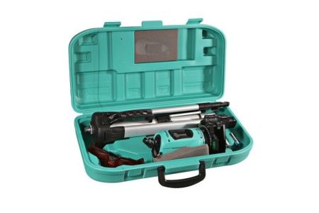 Уровень лазерный в кейсе, 2 красных луча, штатив, Sturm! по цене 5 190 руб. купить в Воронеже.