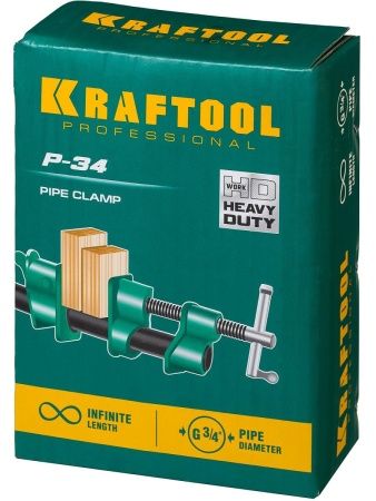 KRAFTOOL PC-34, 3/4″, трубная струбцина (32302-1) по цене 2 460 руб. купить в Воронеже.