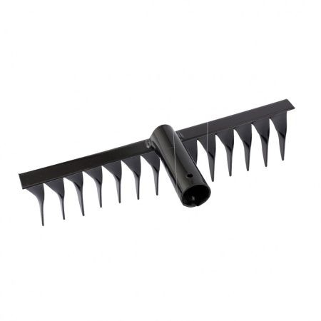 Грабли стальные, 300 мм, 14 витых зубьев, без черенка, Россия, Сибртех по цене 194 руб. купить в Воронеже.