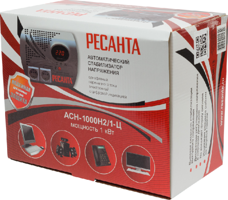 Стабилизатор напряжения серии LUX РЕСАНТА АСН-1000Н2/1-Ц по цене 4 390 руб. купить в Воронеже.