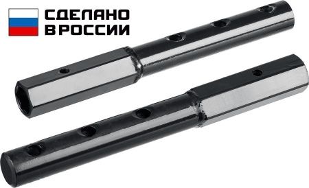 ЗУБР УД-2, HEX 23 - круг 30мм, удлинитель, набор 2 шт