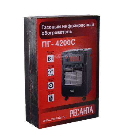 Газовый инфракрасный обогреватель Ресанта ПГ-4200С по цене 7 290 руб. купить в Воронеже.