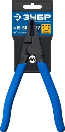 ЗУБР съемник стопорных колец 170 мм, изогнутые губки, внешний по цене 540 руб. купить в Воронеже.