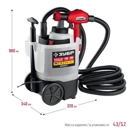 Краскопульт (краскораспылитель) электрич, ЗУБР КПЭ-750, HVLP, 0.8л, краскоперенос 0-800мл/мин,вязкость краски 100 DIN/сек, сопло 2.6мм, 750Вт по цене 6 690 руб. купить в Воронеже. Краскопульт (краскораспылитель) электрич, ЗУБР КПЭ-750, HVLP, 0.8л, краскоперенос 0-800мл/мин,вязкость краски 100 DIN/сек, сопло 2.6мм, 750Вт по цене 6 690 руб. купить в Воронеже.