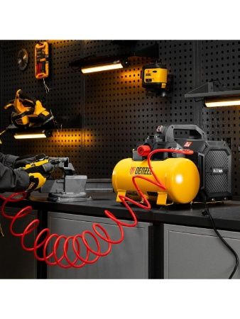 Компрессор  DLS750/6 безмасляный малошумный 750 Вт, 140 л/мин,ресивер 6 л Denzel по цене 18 270 руб. купить в Воронеже.