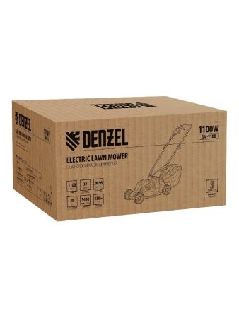 Газонокосилка электрическая GM-1100, 1100 Вт, шир. 32 см, 3 уров., травосб. 30 л Denzel по цене 10 140 руб. купить в Воронеже.