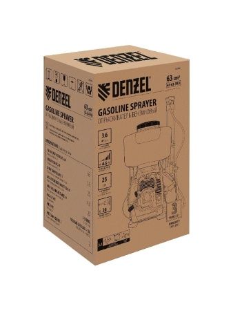 Опрыскиватель бензиновый GS-63-PRO, 63 см3, бак 25 л Denzel по цене 23 030 руб. купить в Воронеже.