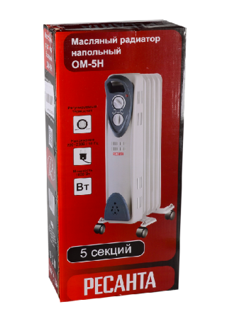 Масляный радиатор РЕСАНТА ОМ-5Н по цене 3 190 руб. купить в Воронеже.