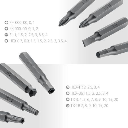 Precision-51 отвертка для точных работ со сменными битами 51 предм., KRAFTOOL по цене 2 880 руб. купить в Воронеже.