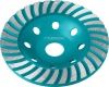СИБИН Турбо, d 125 мм, сегментированная алмазная шлифовальная чашка (33440-125)