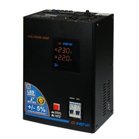 Стабилизатор напряжения Энергия Voltron 3000 (5%) по цене 9 250 руб. купить в Воронеже.