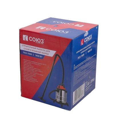 Строительный пылесос СОЮЗ ПСС-7420 по цене 9 095.96 руб. купить в Воронеже.