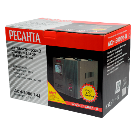 Стабилизатор напряжения РЕСАНТА АСН-5000/1-Ц по цене 10 190 руб. купить в Воронеже. Стабилизатор напряжения РЕСАНТА АСН-5000/1-Ц по цене 10 190 руб. купить в Воронеже.