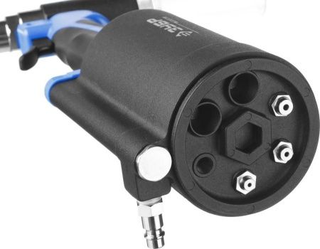 Заклепочник ЗУБР пневматический, корпус из композит материал, для заклепок из нерж стали, 2,4-3,2-4-4,8-6-6,4мм по цене  купить в Воронеже.